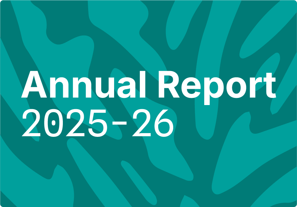 EWON Annual Report 2025-26 announcement graphic in teal